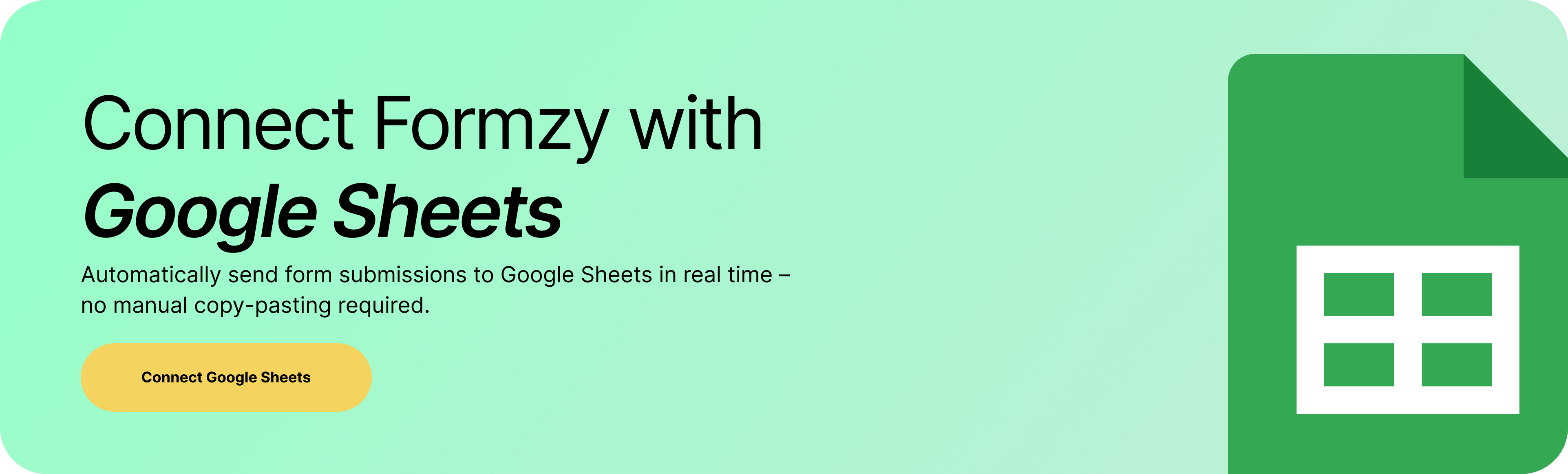Connect Formzy with Google Sheets