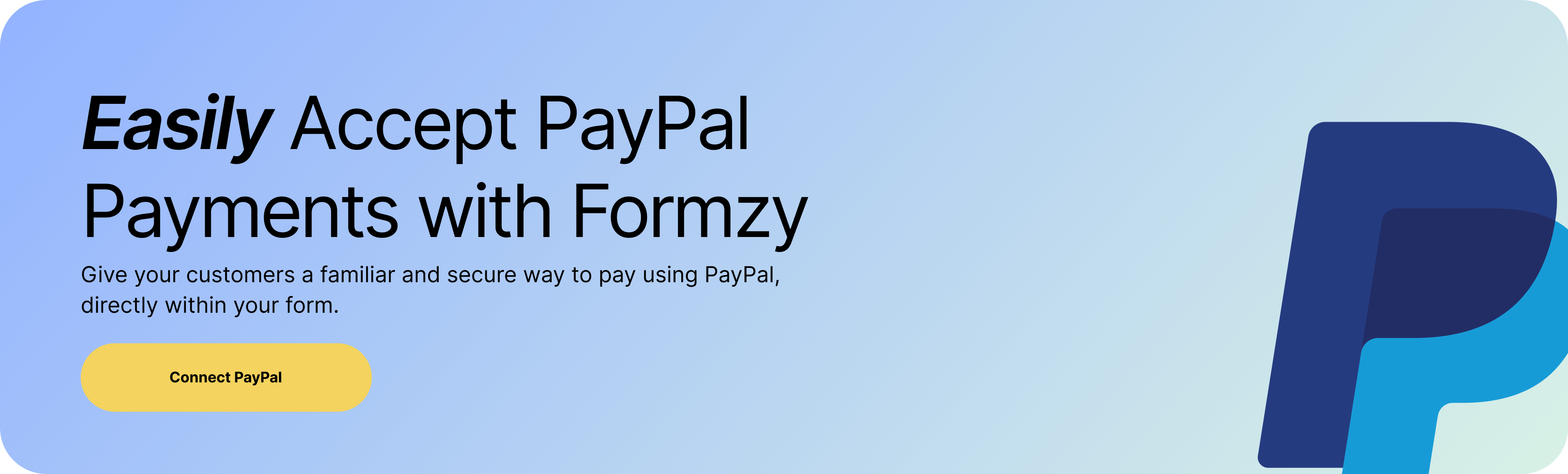 Connect Formzy with PayPal
