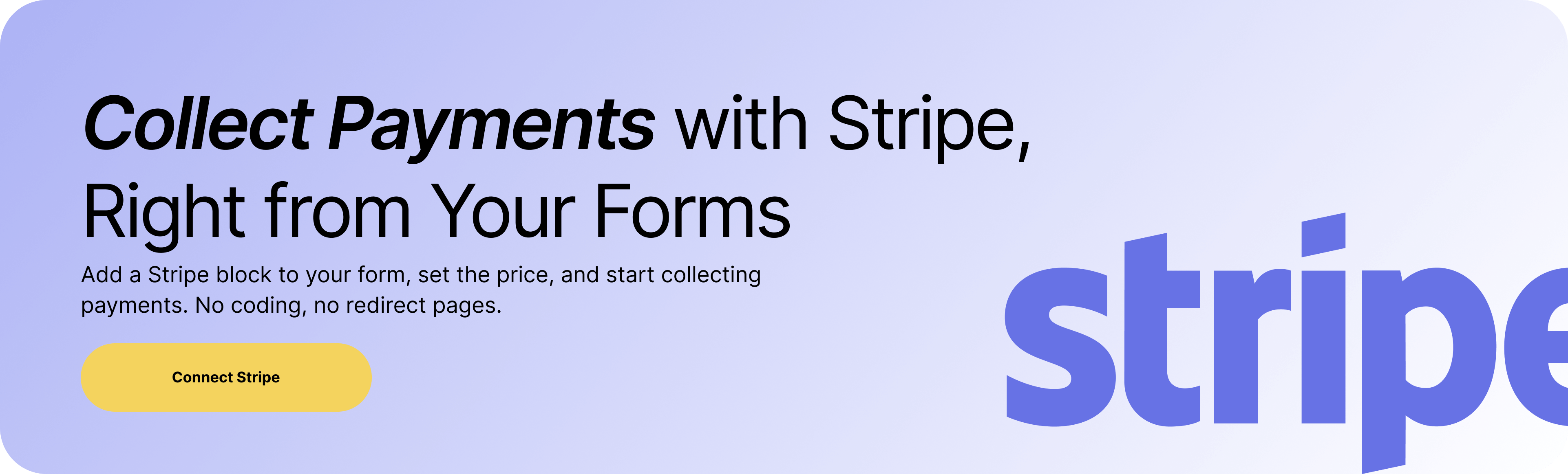 Connect Formzy with Stripe